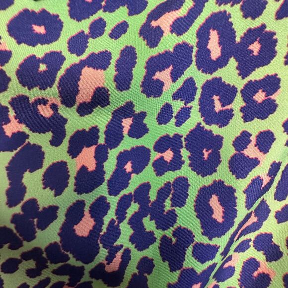 Boardies Apparel Swim Shorts S Green Blue Pink Leopard Print Mesh Lined Stretch - Picture 5 of 8